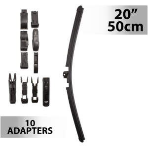 Afbeelding van Ruitenwisser 20"/50 cm - met 10 stuks adapters 1 Stuks [55740N] - 01 55740N web