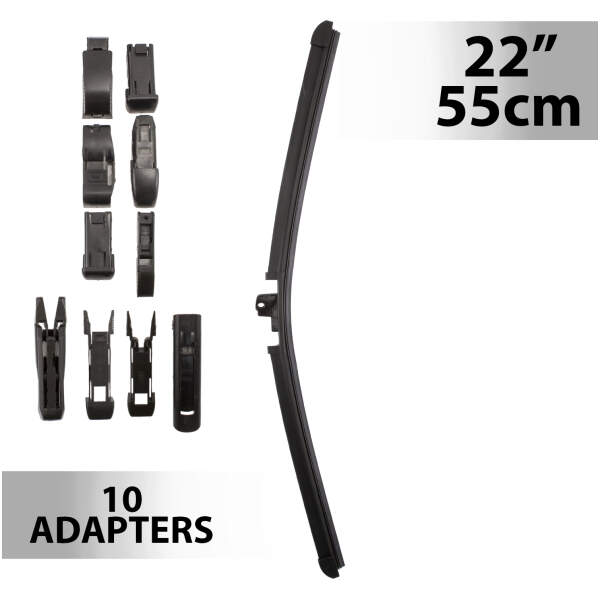 Afbeelding van Ruitenwisser 22"/55 cm - met 10 adapters 1 Stuks [55742N] - 01 55742N web