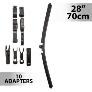 Afbeelding van Ruitenwisser 28"/70 cm - met 10 stuks adapters 1 Stuks [55747N] - 01 55747N web