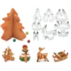 Afbeelding van Koekjesvorm - 3D dennenboom, sneeuwpop 1 Stuks [55990B] - 01 55990B web