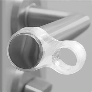 Afbeelding van Deurstopperset voor deurkruk - transparant - 4 stuks / verpakking 1 Stuks [56191] - 01 56191 web