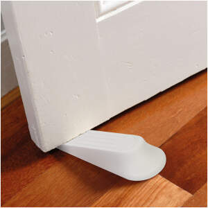 Afbeelding van Deurwigset - kunststof, wit - 4 stuks / verpakking 1 Stuks [56197] - 01 56197 web