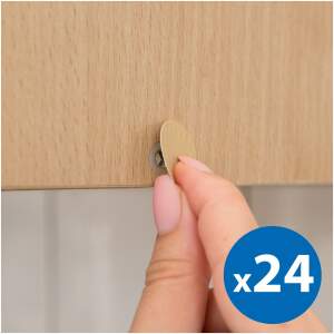 Afbeelding van Schroefdekselset 13 mm - eikenhout - 24 stuks / verpakking 1 Stuks [56214B] - 01 56214B web