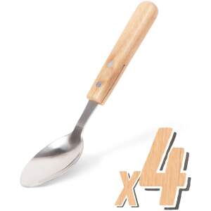 Afbeelding van Grilllepel - 4 stuks - met houten handvat 1 Stuks [56305C] - 01 56305C web