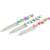 Afbeelding van Keukenmessenset - 16 cm - Bloemenpatroon - 3 stuks / verpakking 1 Stuks [56317] - 01 56317 web