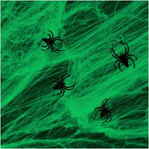 Afbeelding van Spinnenweb en spin - groen - 4-5 m² 1 Stuks [56510A] - 01 56510A web