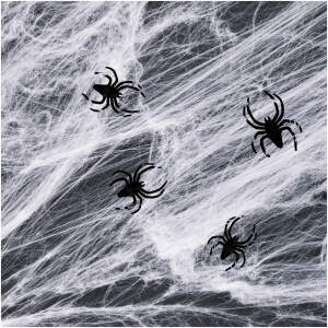Afbeelding van Spinnenweb en spin - wit - 4-5 m² 1 Stuks [56510C] - 01 56510C web