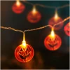 Afbeelding van Halloween LED lichtsnoer - pompoen - 10 LED's - 2 x AA - 1,35 m 1 Stuks [56533A] - 01 56533A web