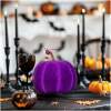 Afbeelding van Halloween pompoendecoratie - 16,5 cm - paars - schuim - glitter 1 Stuks [56540B] - 01 56540B web