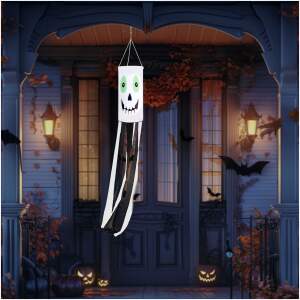 Afbeelding van Halloween windzakdecoratie - spook - wit - 122 cm 1 Stuks [56552B] - 01 56552B web