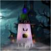 Afbeelding van Halloween LED decoratie - spook - roze - 10 kleuren LED - ophangbaar - 2 x 2032 - 75 x 35 cm 1 Stuks [56569B]