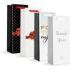 Afbeelding van Flessengeschenkzak - papier - 360 x 127 x 83 mm - 4 soorten / verpakking 12 Stuks [57108L] - 01 57108L web