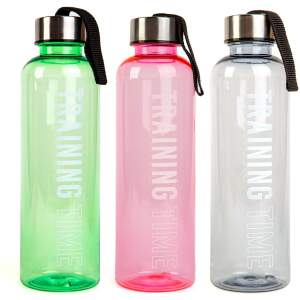 Afbeelding van Sportfles - kunststof, transparant - 550 ml - in 3 kleuren 1 Stuks [57216] - 01 57216 web