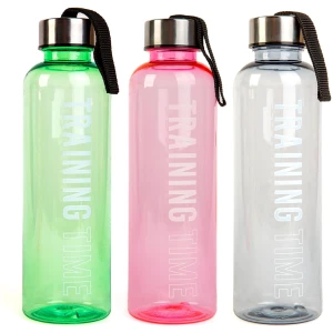 Afbeelding van Sportfles - kunststof, transparant - 550 ml - in 3 kleuren 1 Stuks [57216] - 01 57216 web