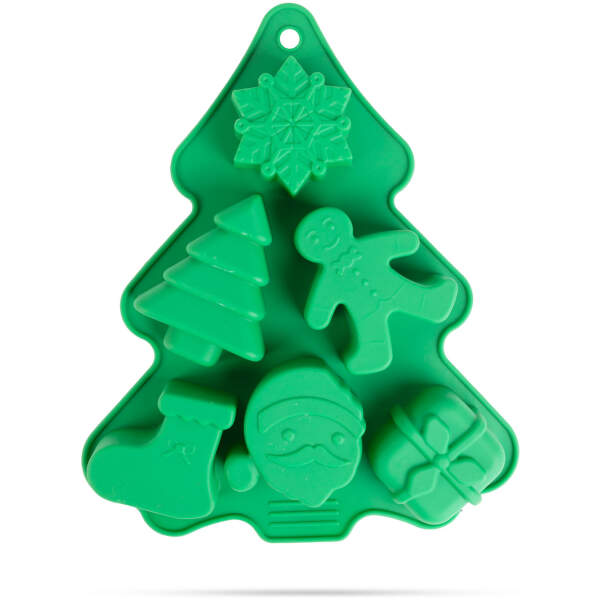 Afbeelding van Siliconen bakvorm - Kerstmis - 22 x 18,5 x 2,5 cm 1 Stuks [57273B] - 01 57273B web 1