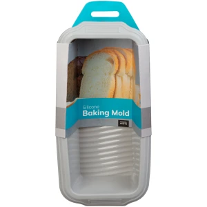Afbeelding van Siliconen bakvorm - grijs - 27,5 x 12,5 x 6,2 cm 1 Stuks [57531G] - 01 57531G web 1
