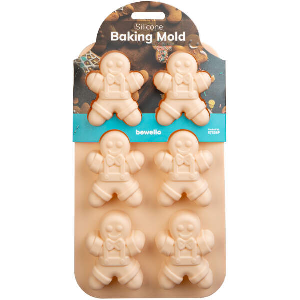 Afbeelding van Siliconen bakvorm - peperkoek - 17,9 x 29,5 x 2,7 cm 1 Stuks [57536P] - 01 57536P web 1