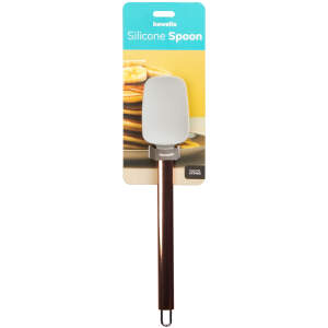 Afbeelding van Siliconen lepel - grijs - 28 x 5 x 1,7 cm 1 Stuks [57546G] - 01 57546G web