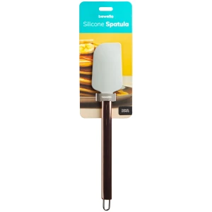 Afbeelding van Siliconen spatel met roestvrijstalen handvat - grijs - 29 x 5,2 x 1 cm 1 Stuks [57547G] - 01 57547G web 1
