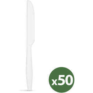Afbeelding van Herbruikbare biologisch afbreekbare messenset - 50 stuks / verpakking 1 Stuks [57591A-50] - 01 57591A 50 web