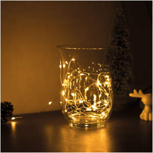 Afbeelding van Kerst LED-lichtsnoer - 5 m - 50 LED's - Warm wit - 3 x AA 1 Stuks [58041A] - 01 58041A web 1