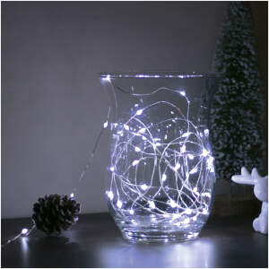 Afbeelding van Kerst LED-lichtsnoer - 5 m - 50 LED's - koud wit - 3 x AA 1 Stuks [58041C] - 01 58041C web