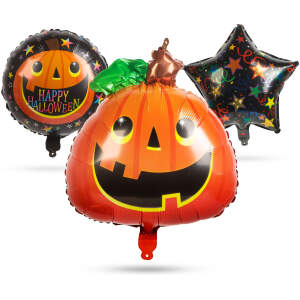 Afbeelding van Halloween ballonnenset - pompoen - 5 stuks / verpakking 1 Stuks [58080E] - 01 58080E web
