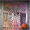 Afbeelding van Pluche spinnenweb - Halloween decoratie - 200 cm - zwart 1 Stuks [58102] - 01 58102 web