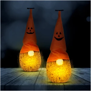 Afbeelding van Halloween LED elf - Polyester - 20 cm - 2 soorten 1 Stuks [58128] - 01 58128 web