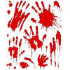 Afbeelding van Halloween raamstickerset - bloedige handen - 8 stuks 1 Stuks [58131D] - 01 58131D web