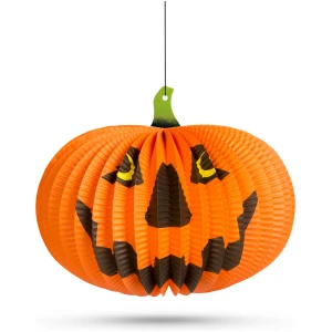Afbeelding van Halloween pompoen lantaarn - met hanger - 26 cm 1 Stuks [58137C] - 01 58137C web