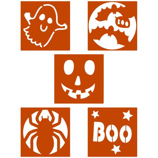 Afbeelding van Halloween stencilset - 5 stuks / verpakking 1 Stuks [58176] - 01 58176 web 1