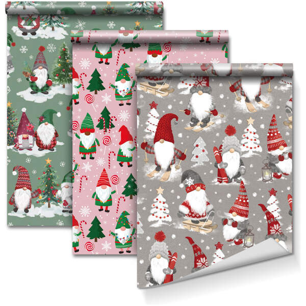 Afbeelding van Inpakpapier - 3 soorten - 70 g/m² - 70 x 150 cm 1 Stuks [58205D] - 01 58205D web
