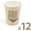 Afbeelding van Papieren beker - BBQ - 2,5 dl - 12 stuks / pak 1 Stuks [58237D] - 01 58237D web