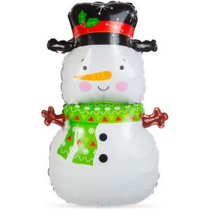 Afbeelding van Kerstballonnen - aluminiumfolie - Sneeuwpop - 81 x 49 cm 1 Stuks [58241B] - 01 58241B web