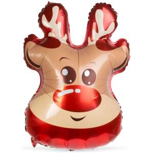 Afbeelding van Kerstballonnen - aluminiumfolie - rendier - 70 x 48 cm 1 Stuks [58241C] - 01 58241C web