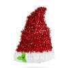 Afbeelding van Kerstmuts decoratie - rood / wit - glitter - 34 x 26 cm 1 Stuks [58278A] - 01 58278A web