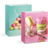 Afbeelding van Cadeautas - papier - 178 x 102 x 228 mm - 2 soorten / verpakking 12 Stuks [58309] - 01 58309 web