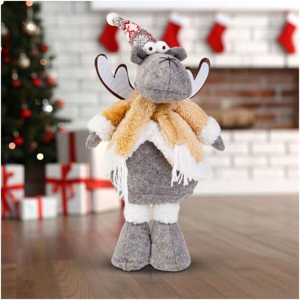 Afbeelding van Kerst rendier decoratie - 20 x 15 x 43 cm 1 Stuks [58346] - 01 58346 web