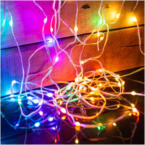 Afbeelding van Slimme lichtslinger - USB - 50 stuks RGBIC LED - 5 m - Bluetooth + muziekmodus - IP65 1 Stuks [58382C] - 01