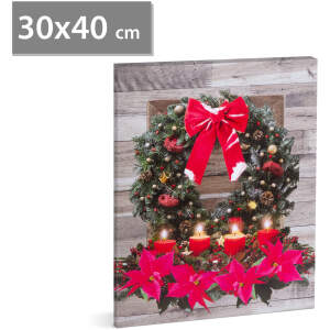 Afbeelding van Kerst LED-afbeelding - met ophanging, 2 x AA, 30 x 40 cm 1 Stuks [58468] - 01 58468 web