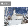 Afbeelding van LED-wanddecoratie - winterlandschap - 2 x AA, 48 x 38 cm 1 Stuks [58473] - 01 58473 web