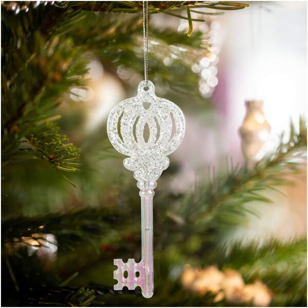Afbeelding van Kerstversiering - iriserend, acryl sleutel - 165 x 60 x 10 mm 1 Stuks [58518] - 01 58518 web