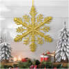 Afbeelding van Kerstversiering - gouden ijskristal - 29 x 29 x 1 cm 1 Stuks [58519A] - 01 58519A web
