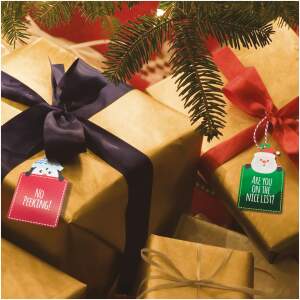 Afbeelding van Kerstcadeaulabel - papier - 9 x 5 cm - 12 stuks / verpakking 1 Stuks [58525] - 01 58525 web