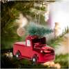 Afbeelding van Kerstboomversiering - kleine auto met dennenboom - 10 x 4,5 x 8 cm 1 Stuks [58529] - 01 58529 web