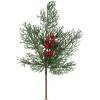 Afbeelding van Kerstdecoratie - dennentak met rode bessen - 35 cm 1 Stuks [58531] - 01 58531 web