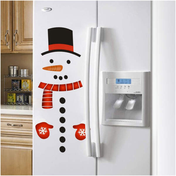 Afbeelding van Kerststickerset - sneeuwpop - 40 x 70 cm 1 Stuks [58532] - 01 58532 web