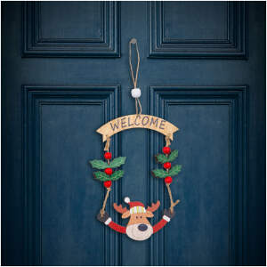 Afbeelding van Kerstdecoratie - Houten, rendier - 13 x 17 cm 1 Stuks [58545C] - 01 58545C web