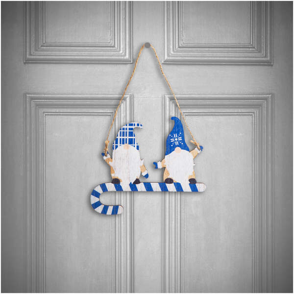 Afbeelding van Kerstdecoratie - Houten, blauwe elf - 15 cm 1 Stuks [58546B] - 01 58546B web